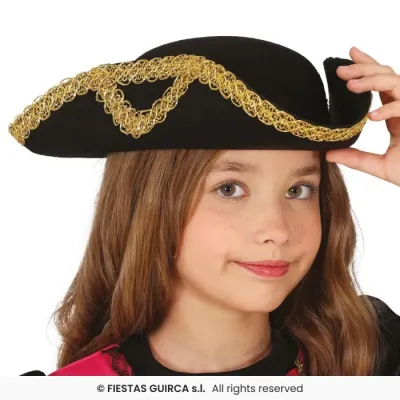 SOMBRERO PIRATA INFANTIL NEGRO 13609