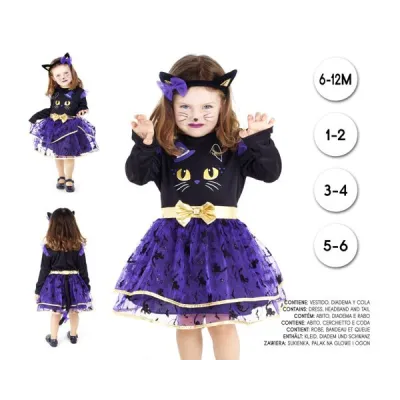 DISFRAZ BEBE GATA -1-2 24536