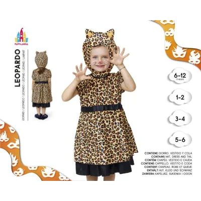 DISFRAZ BEBE LEOPARDO T-1-2 25495