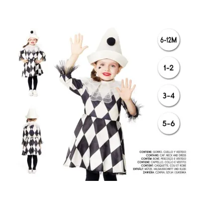 DISFRAZ BEBE ARLEQUINA T-6-12 25923