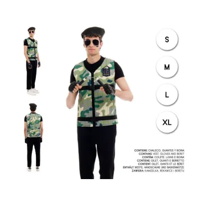 DISFRAZ ADULTO CAMUFLAJE T-XL 26925