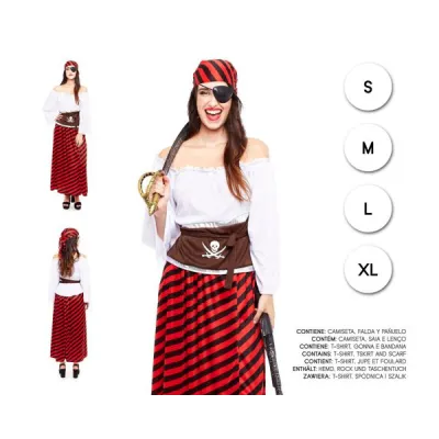 DISFRAZ ADULTO PIRATA MUJER T-XL 28392