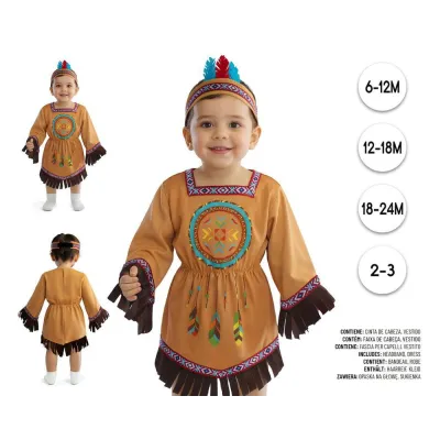 DISFRAZ BEBE INDIA T-2-3 28638
