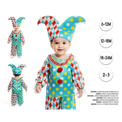 DISFRAZ BEBE ARLEQUIN T-18-24 28540