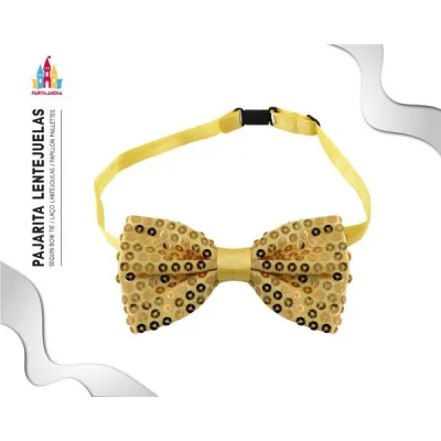 PAJARITA LENTEJUELAS ORO 30141