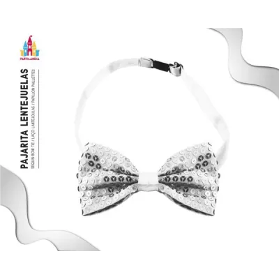 PAJARITA LENTEJUELAS PLATA 30142