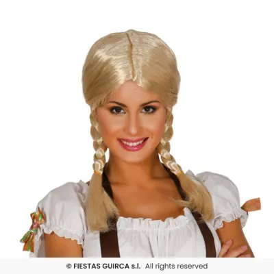 PELUCA TRENZAS RUBIA 4211