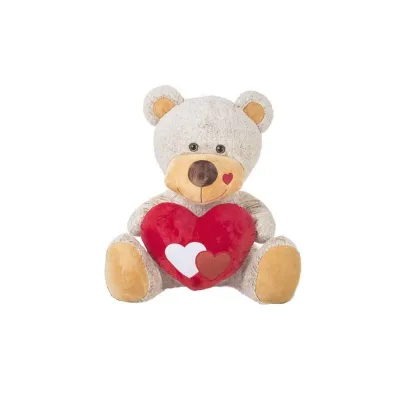 PELUCHE OSO BEIG CORAZON 90CM 18273