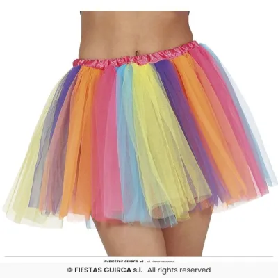 TUTU MULTICOLOR ADULTO 40CM 16006