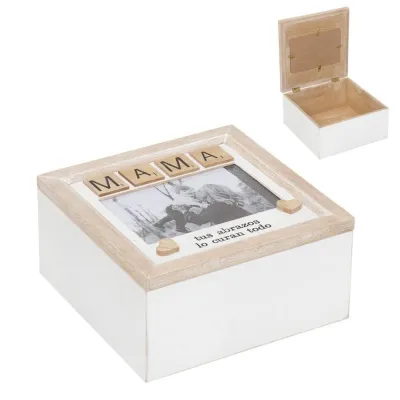 CAJA MADERA PORTAFOTOS MAMA 2182921