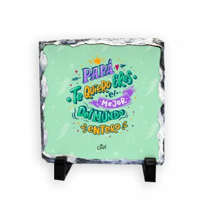 PIZARRA DE PIEDRA PAPA TE QUIERO PC623