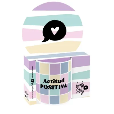TAZA ACTITUD POSITIVA TZ2627BL