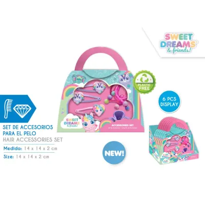 MALETIN CON ACCEROSIOS PELO UNICORNIO KL11628