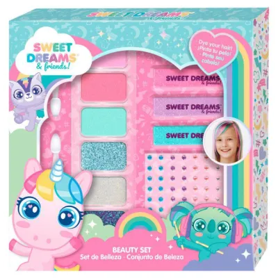 SET DE PEINADO Y MAQULLAJE UNICORNIO KL11674