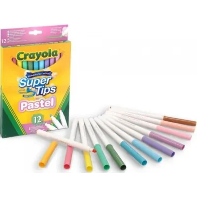12 ROTULADORES LAVABLES COLORES PASTEL 58-7515