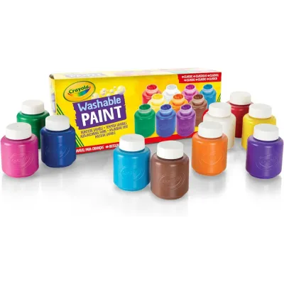 10 TEMPERAS LAVABLES COLORES SURTIDOS 54-1205