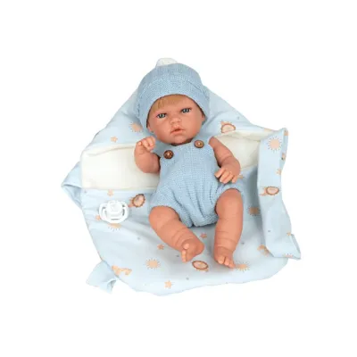 MUÑECA NATAL NIÑO 30CM CON PORTABEBE  60788