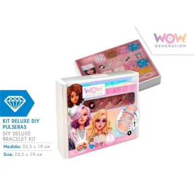 KIT PULSERAS CON 5 ABALORIOS METAL WOW00005