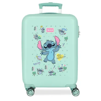 MALETA CABINA STITCH TURQUESA 55CM 3471141