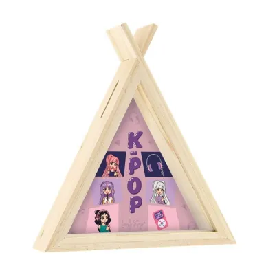 HUCHA TIPI MADERA K-POP HUT2621RS-2