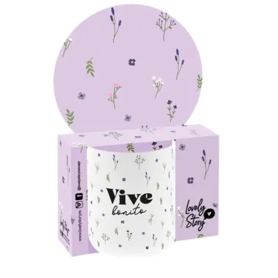 TAZA FLORAL VIVE BONITO TZ2625LI