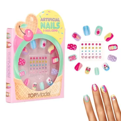 UÑAS POSTIZAS CON PIEDRAS TOP MODEL 14072