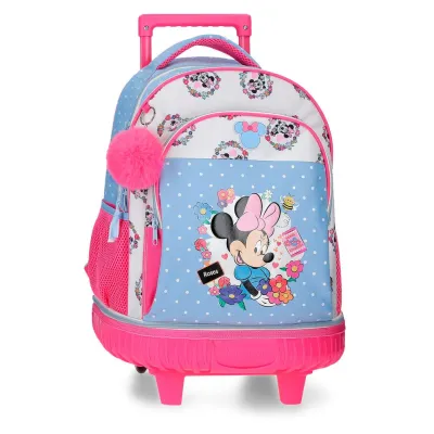 MOCHILA COMPACT MINNIE FLOWERS 44CM 4312911