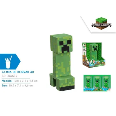 GOMA DE BORRAR 3D MINECRAFT MC00060