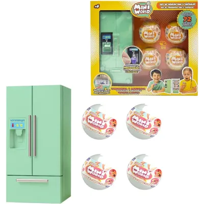 MINI WORLD SET NEVERA CON 4 BOLAS 64501006
