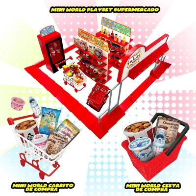 MINI WORLD PLAYSET SUPERMERCADO 645040006