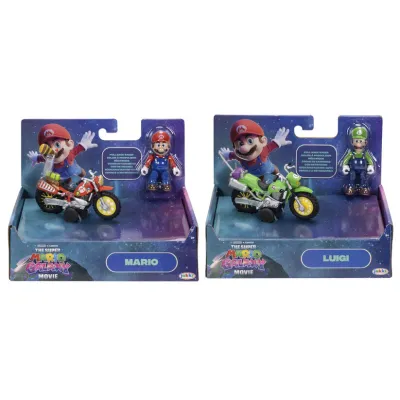 VEHICULO Y FIGURA MARIO BROS ALEATORIO 432324