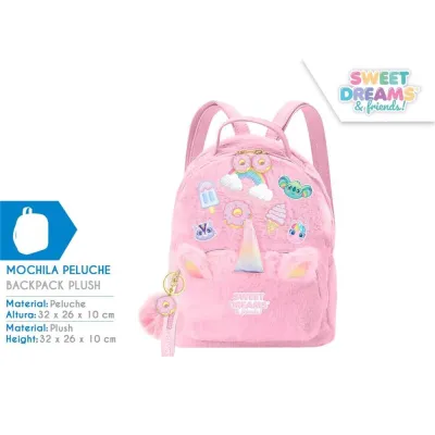 MOCHILA UNICORNIO PELUCHE 32CM KL11690