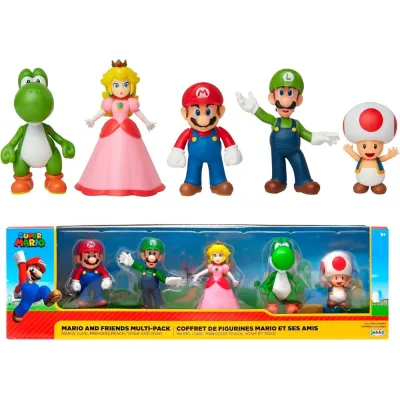PACK 5 FIGURAS MARIO 6CM 400904