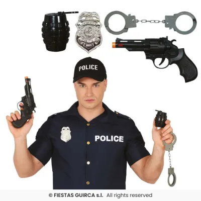 SET POLICIA 4 PIEZAS 16617