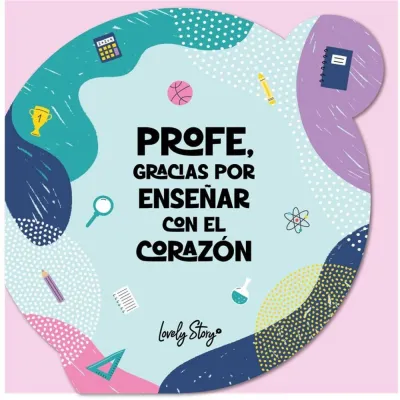 TARJETA DE FELICITACION PROFE GRACIAS POR TR2620MT