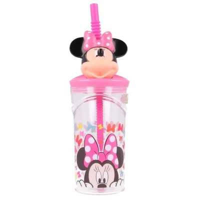 VASO 3D CON PAJITA MINNIE 400ML 80968