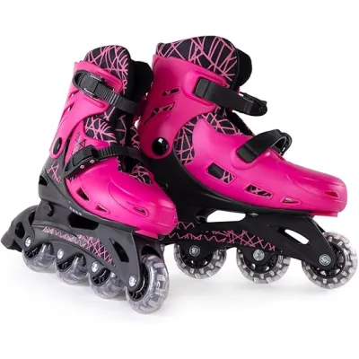 PATIN EN LINEA ROSA T-33-36 28514