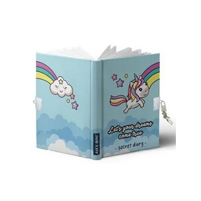 DIARIO CON CANDADO UNICORNIO  HS-1022