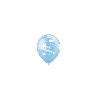 BOLSA 8  GLOBO MI BAUTIZO AZUL 112M 89114