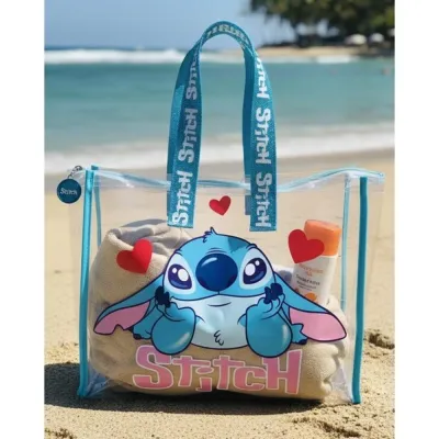 BOLSA PLAYA STITCH TRANSPARENTE NW1548