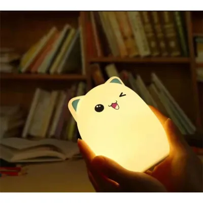 LAMPARA NOCHE GATITO GUIÑO