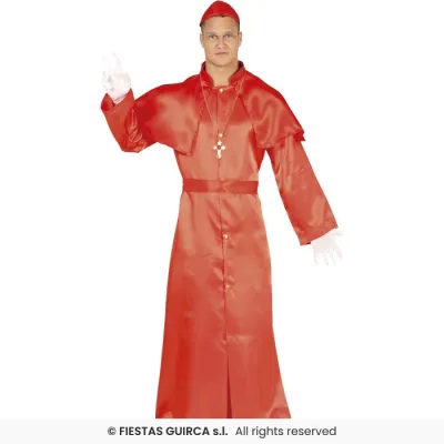 DISFRAZ ADULTO CARDENAL T-L 80386