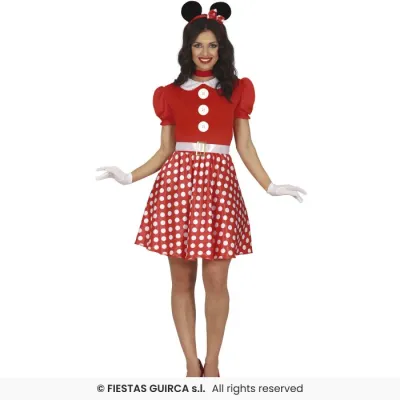 DISFRAZ ADULTO MINNIE T-M 80546