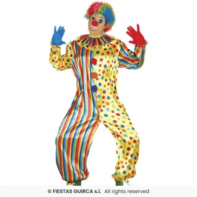 DISFRAZ ADULTO PAYASO T-S 84077