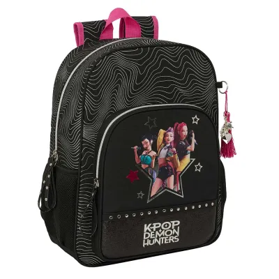 MOCHILA K-POP NEGRA 42CM 642668180