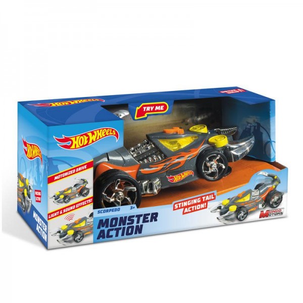 COCHE MOSTER LUCES SONIDO HOTWHEELS 51202