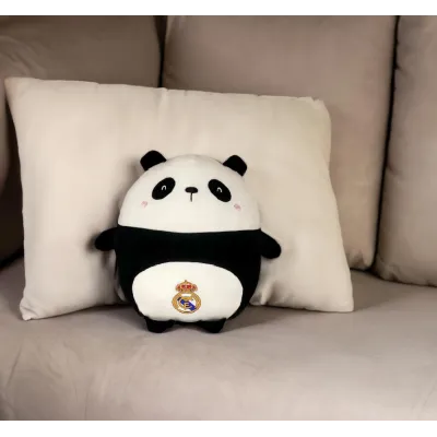 PELUCHE SQUISHI OSO PANDA REAL MADRID 30CM M-37-RM