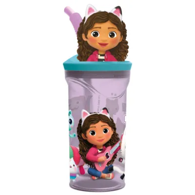 VASO 3D GABBY CON PAJITA 21266