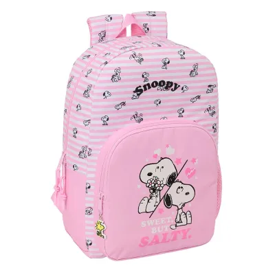 MOCHILA SNOOPY ROSA 46CM 612668876