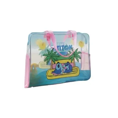 BOLSA PLAYA STITCH TRANSPARENTE NW1641